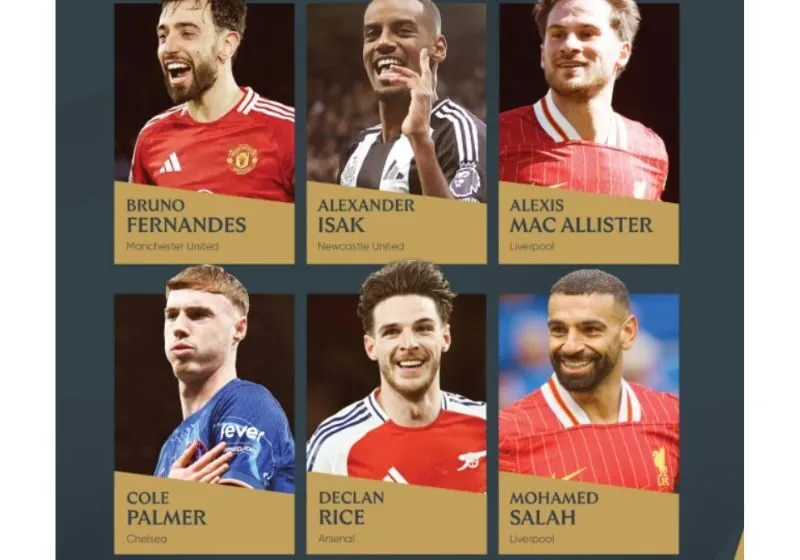 Fernandes và Salah cạnh cầu thủ hay nhất năm 